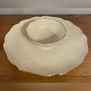 Lenox Greenfield Chip & Dip Platter